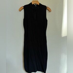 bebe keyhole rib knit mid dress size medium